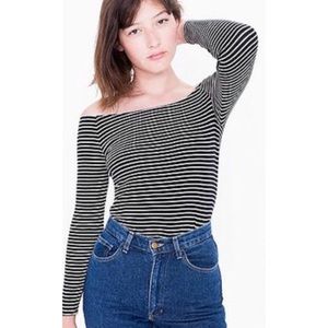 American Apparel Off the Shoulder Top